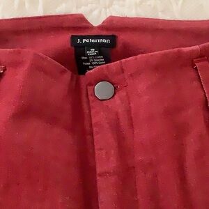 J. Peterman Red Wide Leg Pants